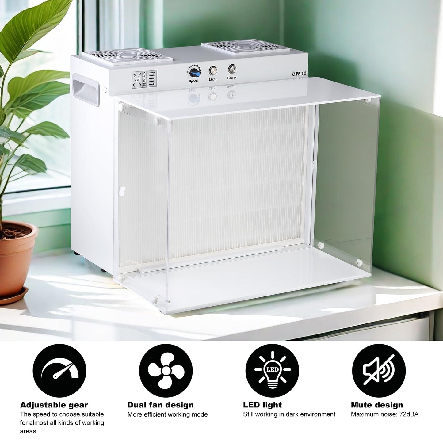 Autoshroomer Filtration Laminar Flow Hood H14 HEPA for ISO Class 5 Cleanlines