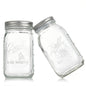 Mason Clear Quilted 230ml Half Pint Jars and Lids (73mm Reg Mouth) – 12 Pack